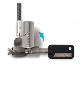 Targus DEFCON N-KL Mini cable antirrobo Negro, Plata 2 m