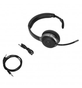 AUDIFONOS BLUETOOTH INALAMBRICOS AURICULAR DIADEMA USB NEGRO