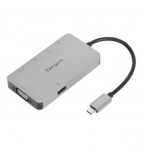 Targus DOCK419USZ base para portátil y replicador de puertos Alámbrico USB 3.2 Gen 1 (3.1 Gen 1) Type-C Gris