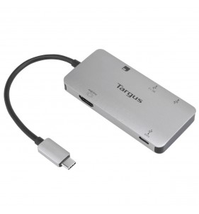 Targus ACA953USZ base para portátil y replicador de puertos USB 3.2 Gen 2 (3.1 Gen 2) Type-C Gris