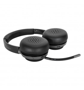 Targus AEH104TT auricular y casco Auriculares Inalámbrico y alámbrico Diadema Llamadas/Música USB Tipo C Bluetooth Negro