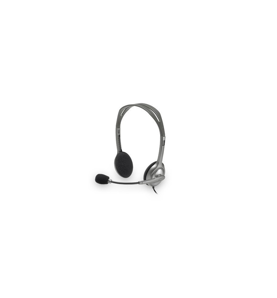 Logitech H111 Stereo Headset Auriculares Alámbrico Diadema Oficina/Centro de llamadas Gris