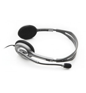 Logitech H111 Stereo Headset Auriculares Alámbrico Diadema Oficina/Centro de llamadas Gris