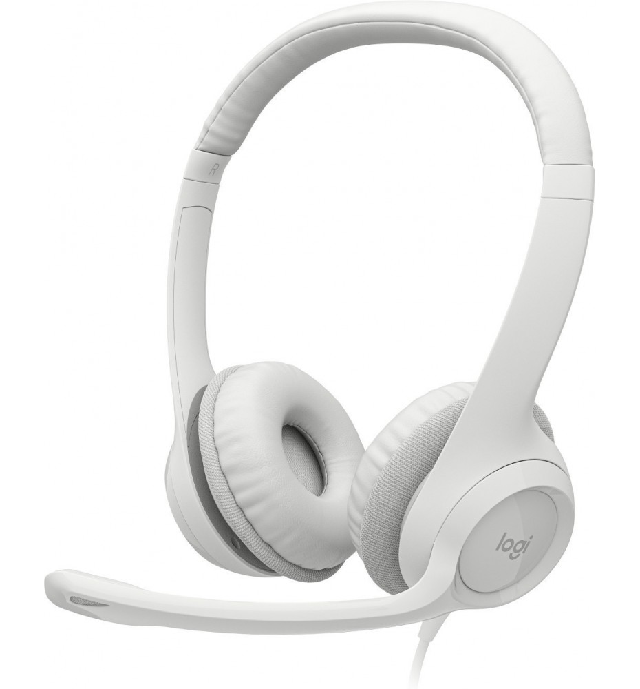 Logitech H390 Auriculares Alámbrico Diadema Oficina/Centro de llamadas USB tipo A Blanco