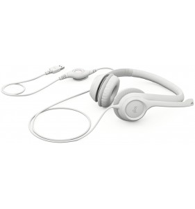 Logitech H390 Auriculares Alámbrico Diadema Oficina/Centro de llamadas USB tipo A Blanco