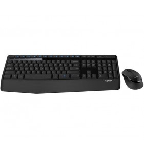 Logitech MK345 teclado Ratón incluido RF inalámbrico QWERTY Negro