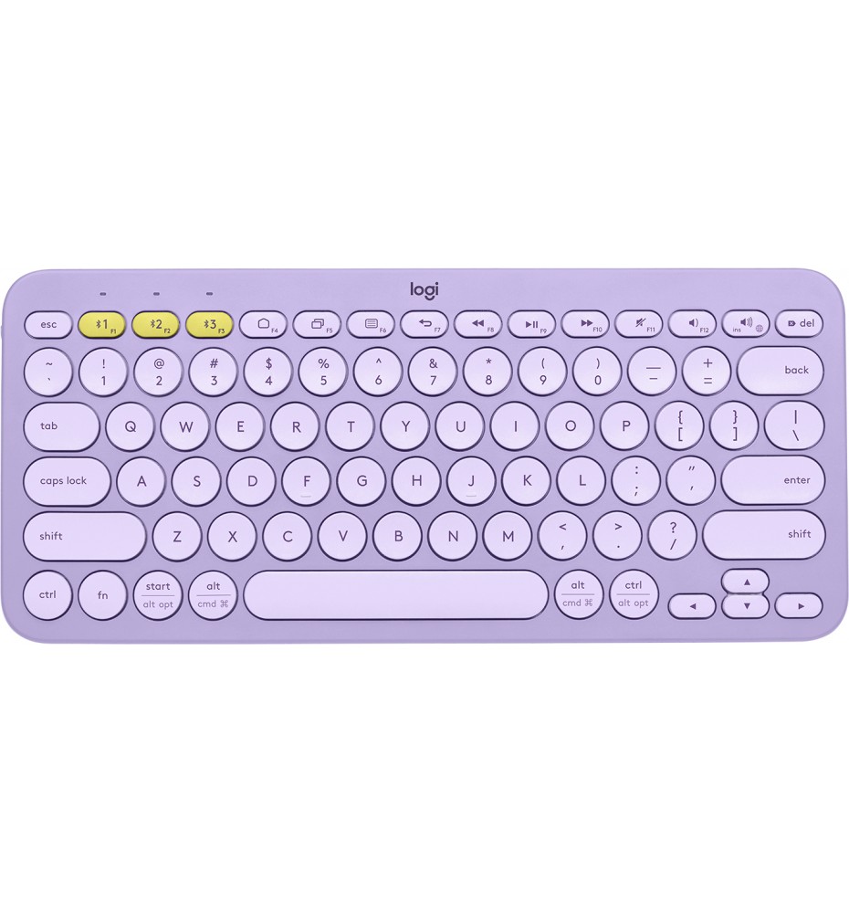 Logitech K380 teclado Bluetooth QWERTY Inglés Lavanda