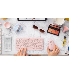 Logitech K380 teclado Bluetooth QWERTY Inglés Lavanda