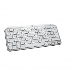 Logitech MX Keys Mini teclado RF Wireless + Bluetooth Aluminio, Blanco