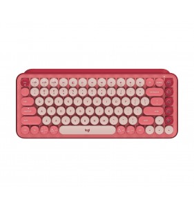 Logitech Pop Keys teclado RF Wireless + Bluetooth Borgoña, Rosa, Rosa