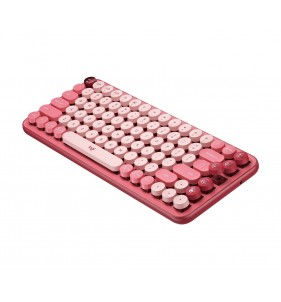 Logitech Pop Keys teclado RF Wireless + Bluetooth Borgoña, Rosa, Rosa