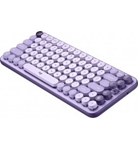 Logitech POP Keys teclado USB + Bluetooth QWERTY Inglés Lavanda, Violeta