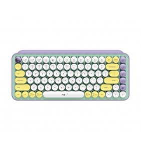 Logitech Pop Keys teclado RF Wireless + Bluetooth Color menta, Violeta, Blanco, Amarillo