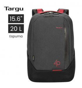 MOCHILA TARGUS ANNIVERSARY CYPRESS 15.6" BACKPACK CON ECOSMART 15.6" PORTA LAPTOP DE SENDERISMO GRIS, NEGRO ESPUMA