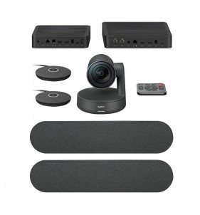 CAMARA LOGITECH B2B RALLY PLUS BUNDLE 4K LARGE ROOM BLACK (960-001225)