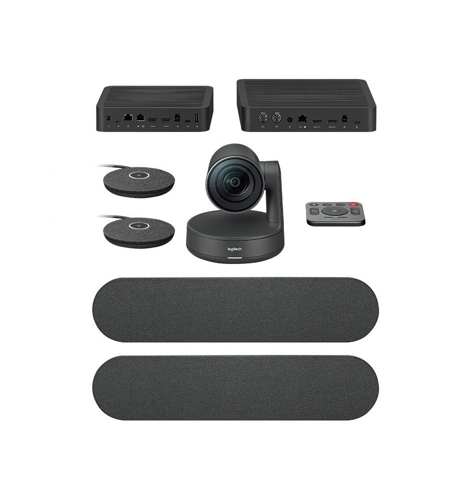CAMARA LOGITECH B2B RALLY PLUS BUNDLE 4K LARGE ROOM BLACK (960-001225)