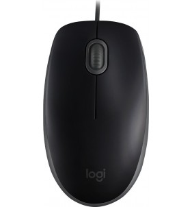 Mouse Ambidextro Logitech M110 USB tipo A Óptico 1000 DPI Negro, Grafito