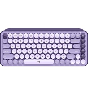 Teclado Inalámbrico Logitech POP Keys teclado USB + Bluetooth QWERTY Inglés Lavanda, Violeta