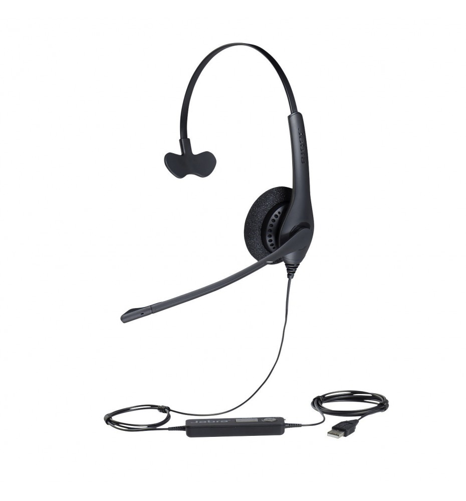Jabra Biz 1500 Mono USB Auriculares Alámbrico Diadema Oficina/Centro de llamadas Bluetooth Negro