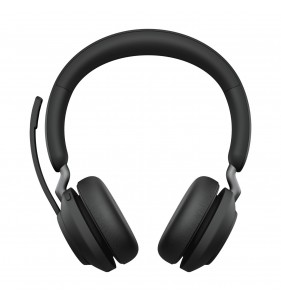 Jabra Evolve2 65, MS Stereo Auriculares Inalámbrico Diadema Oficina/Centro de llamadas USB tipo A Bluetooth Negro