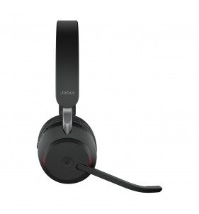 Jabra Evolve2 65, MS Stereo Auriculares Inalámbrico Diadema Oficina/Centro de llamadas USB tipo A Bluetooth Negro