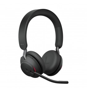 Jabra Evolve2 65, MS Stereo Auriculares Inalámbrico Diadema Oficina/Centro de llamadas USB tipo A Bluetooth Negro