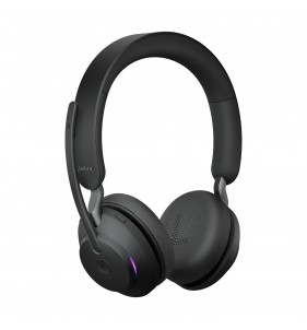 Jabra Evolve2 65, MS Stereo Auriculares Inalámbrico Diadema Oficina/Centro de llamadas USB tipo A Bluetooth Negro