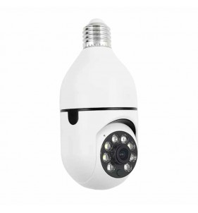 FOCO CAMARA DE SEGURIDAD 360° WIFI VISION NOCTURNA