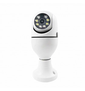 FOCO CAMARA DE SEGURIDAD 360° WIFI VISION NOCTURNA