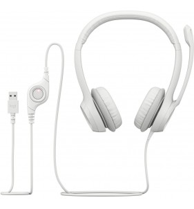 Logitech H390 Auriculares Alámbrico Diadema Oficina/Centro de llamadas USB tipo A Blanco