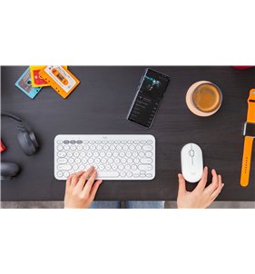 Logitech K380 teclado Bluetooth QWERTY Inglés Lavanda