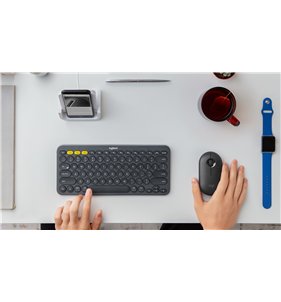 Logitech K380 teclado Bluetooth QWERTY Inglés Lavanda