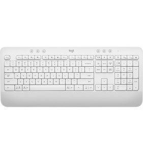 Logitech Signature K650 teclado RF Wireless + Bluetooth QWERTY Inglés Blanco