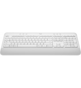 Logitech Signature K650 teclado RF Wireless + Bluetooth QWERTY Inglés Blanco