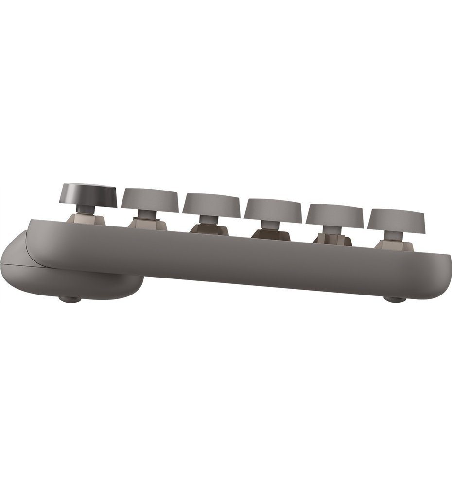 Teclado Inalámbrico Logitech Pop Keys QWERTY Gris Arena - Cabe Perú.