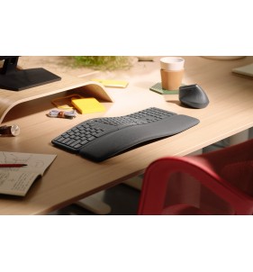 Logitech ERGO K860 teclado RF Wireless + Bluetooth Negro