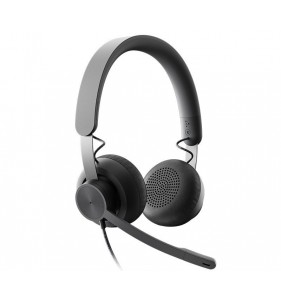 Logitech Zone Wired UC Auriculares Alámbrico Diadema Oficina/Centro de llamadas USB Tipo C Grafito