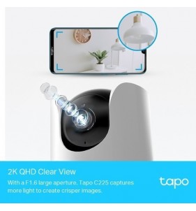 TP-Link Tapo C225 Torre Cámara de seguridad IP Interior 2560 x 1440 Pixeles Escritorio