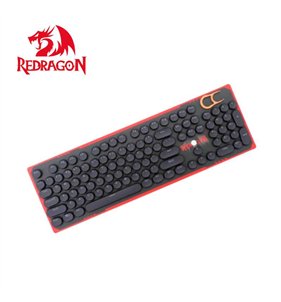 TECLADO MECANICO REDRAGON A106 104 BLACK ROUND KEYCAPS PBT