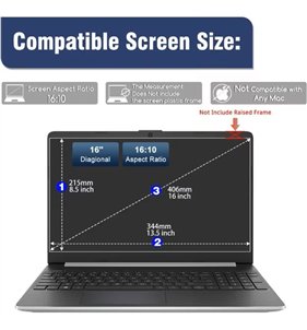 Protector de pantalla Mate de 16 pulgadas para portátiles Pack de 2