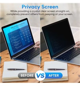 Filtro de privacidad para laptop de 39.62 cm, relación 16:9