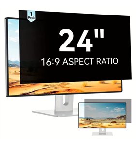 Protector de pantalla de privacidad de 24 pulgadas diseñado para pantallas de gran visión 16:9