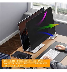 Protector de pantalla de privacidad de 24 pulgadas diseñado para pantallas de gran visión 16:9