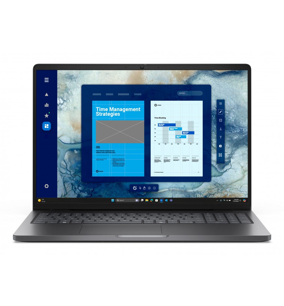 DELL Pro 16 PC16250 Intel Core 7 150U Portátil 40,6 cm (16") Full HD+ 16 GB DDR5-SDRAM 512 GB SSD Wi-Fi 6E (802.11ax) Windows