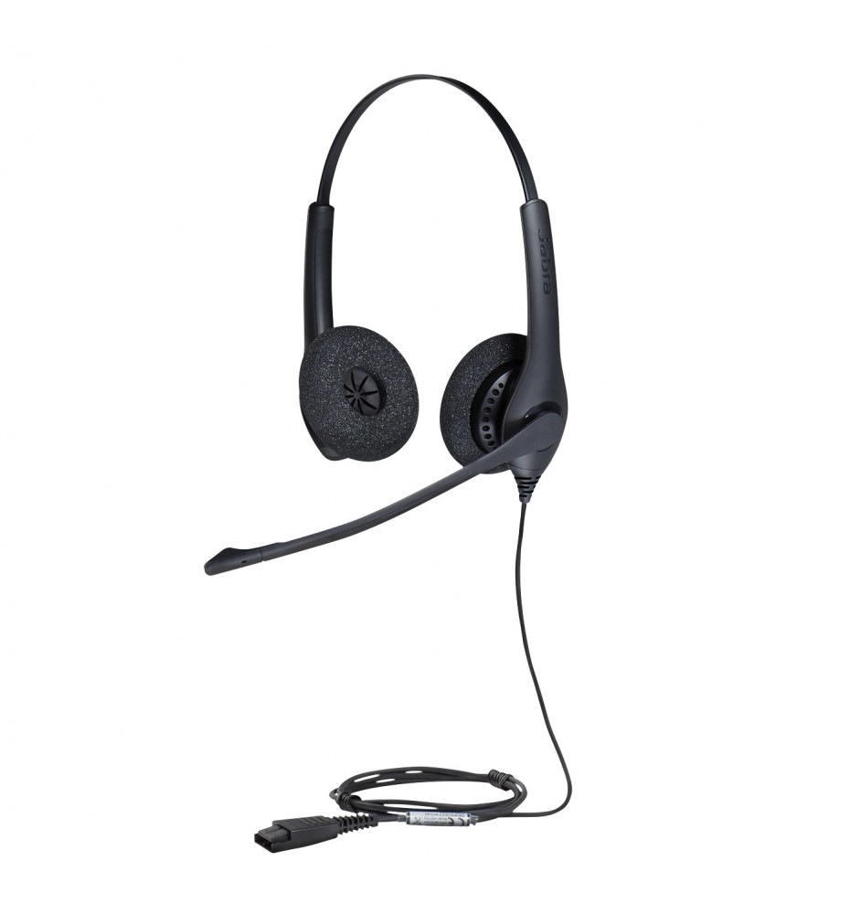 Jabra Biz 1500 Auriculares Alámbrico Diadema Oficina Centro de llamadas Negro