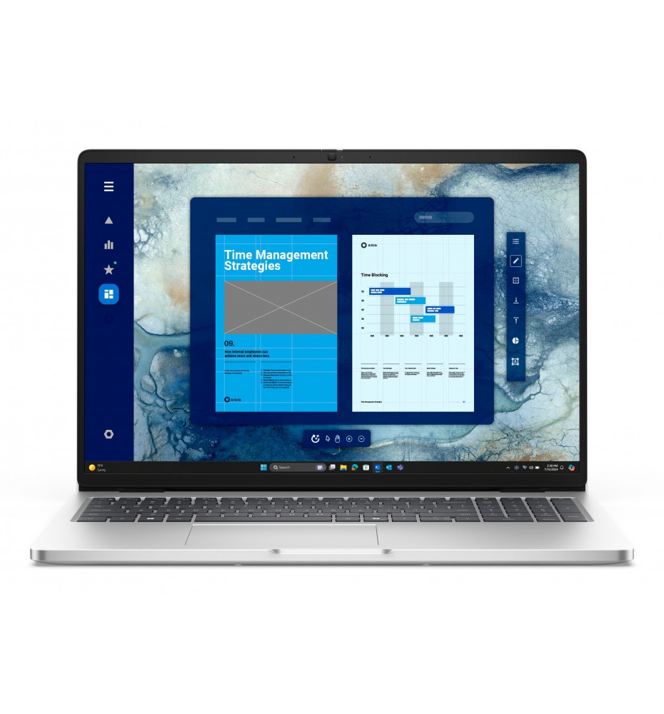 DELL Pro 16 PC16250 Intel Core Ultra 7 255U Portátil 40,6 cm (16") Full HD+ 16 GB DDR5-SDRAM 512 GB SSD Wi-Fi 6E (802.11ax)